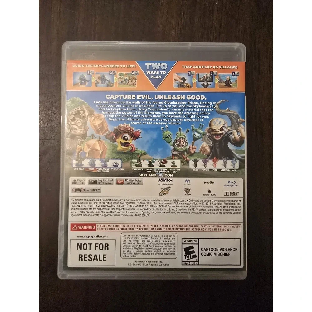 Skylanders‎ Trap Team PS3 PlayStation 3 Video Game Tested Working